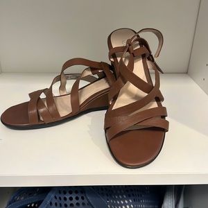 Ecco brown sandals size 39. Never worn